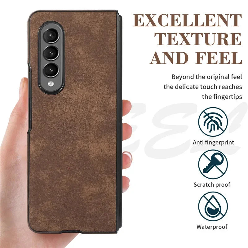 Elite Slim Leather Wallet Case for Galaxy Z Fold3 - DOKUTRONIX
