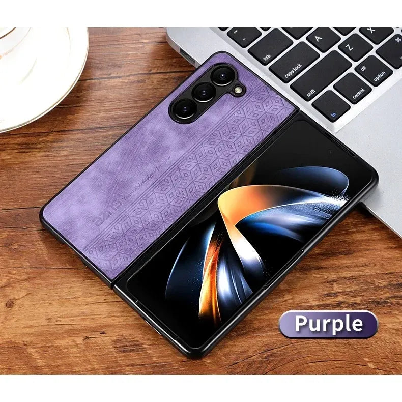 Galaxy Z Fold Leather Case - DOKUTRONIX