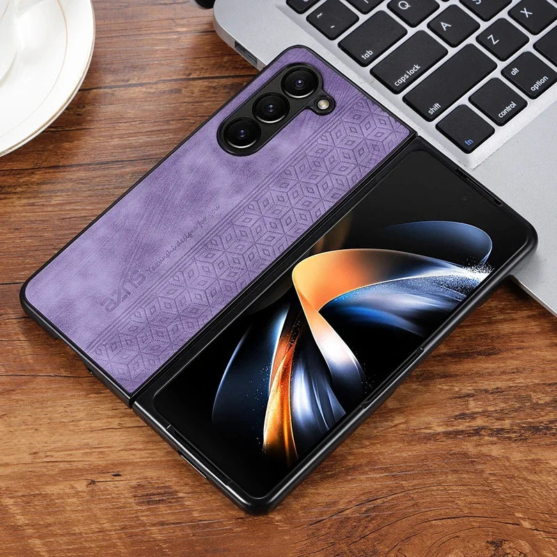 Elegance PU Leather Case for Galaxy Z Fold Series - DOKUTRONIX