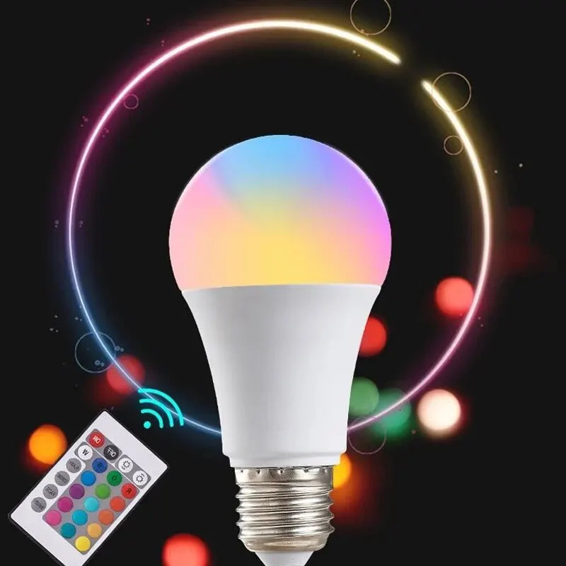 RGB Magic 16-Color Smart LED Bulb with Remote - DOKUTRONIX