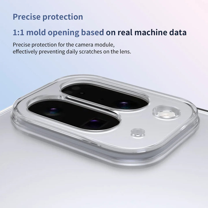 Kickstand Clear Steel Film Phone Case For Google Pixel 10 Pro Fold Transparent Shockproof Bumper Folding Phone Back Cover - DOKUTRONIX