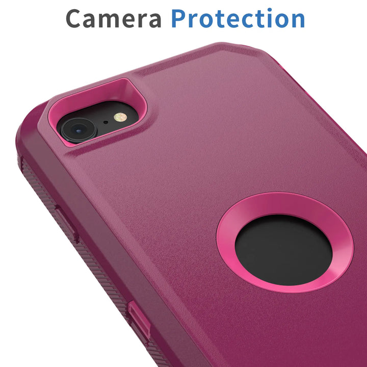 Rugged Armor Red Case for iPhone SE 3/2 (2020/2022) - DOKUTRONIX