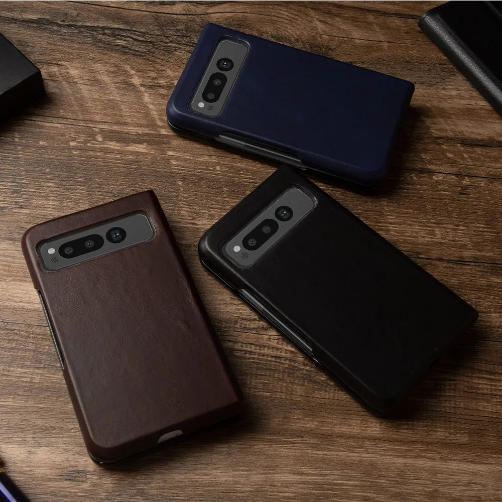 Luxury Pixel Fold Leather Case - DOKUTRONIX