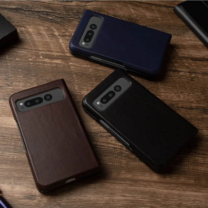 Luxury Pixel Fold Leather Case - DOKUTRONIX