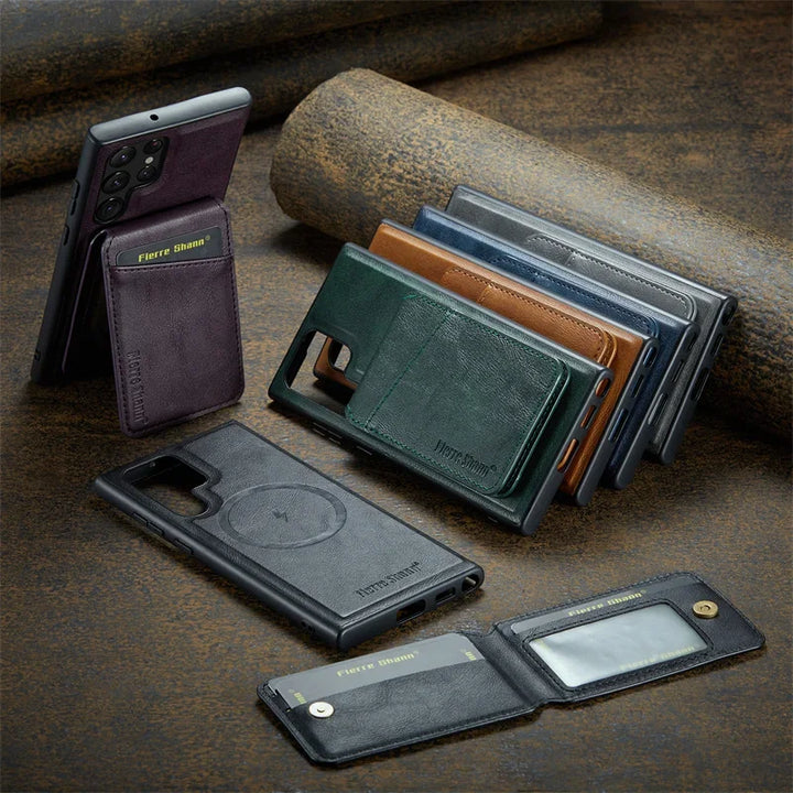 MagSafe Leather Flip Case for Samsung S Series - DOKUTRONIX