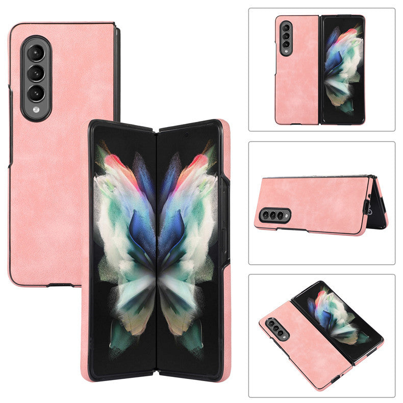 Luxury Slim Fit Premium Leather Cover For Samsung Galaxy Z Fold3 5G Fold 3 Wallet Card Slots Shockproof Flip Case - DOKUTRONIX