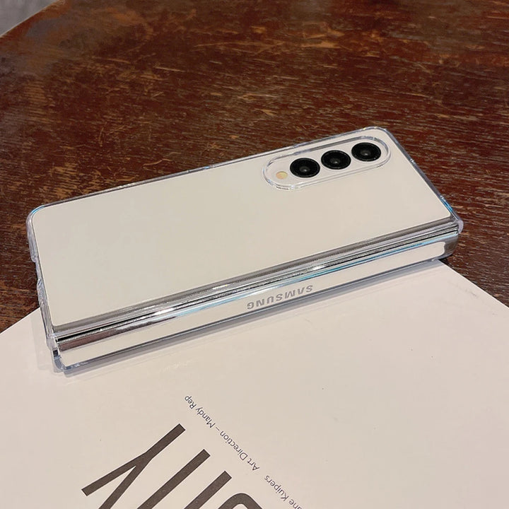 Acrylic Transparent Phone Case For Samsung Galaxy Z Fold 6 5 4 3 Fold5 ZFold5 Fold6 Fold3 Shockproof Protective Hard Back Cover - DOKUTRONIX