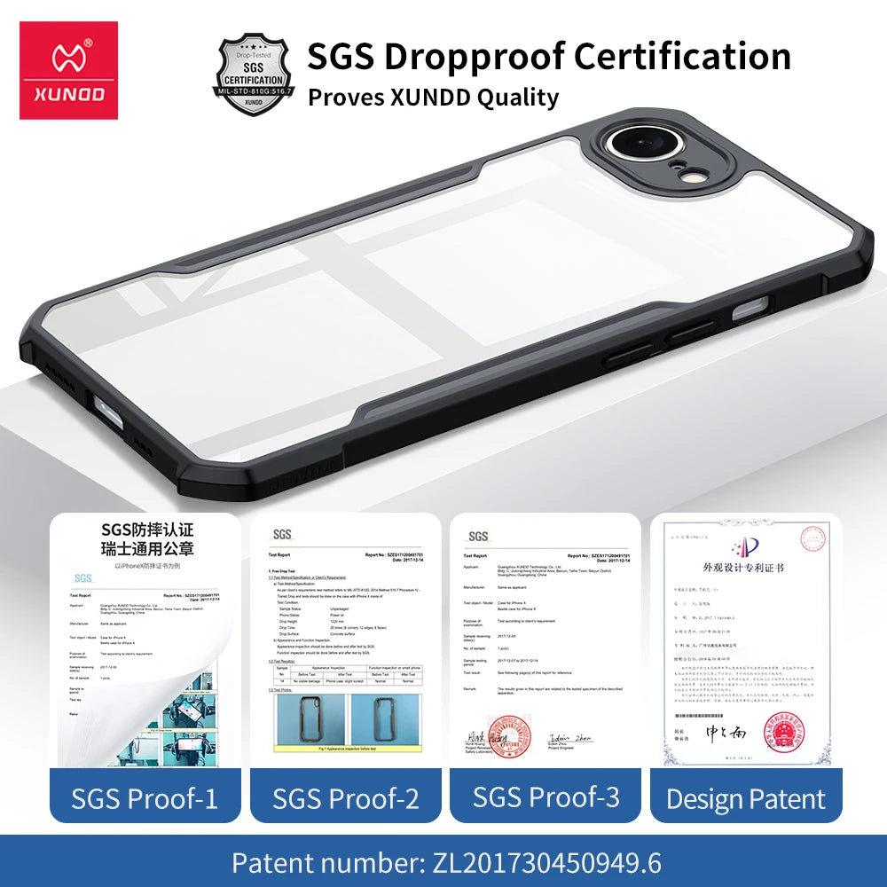 Xundd for Google Pixel 10 Pro/10 Pro XL Case Ultra Clear Back Cover, Airbag Shockproof Acrylic+TPU Hybrid Protective Phone Shell - DOKUTRONIX