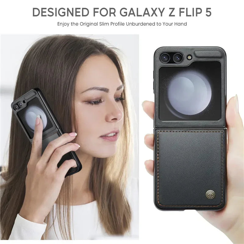 MagnetLux Wallet for Galaxy Z Flip 6/5 - DOKUTRONIX