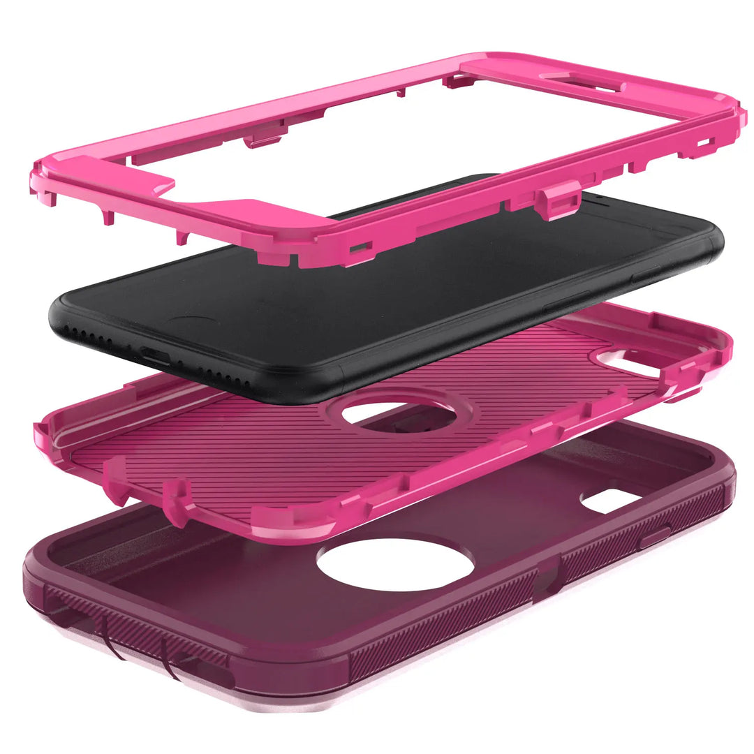 Rugged Armor Red Case for iPhone SE 3/2 (2020/2022) - DOKUTRONIX