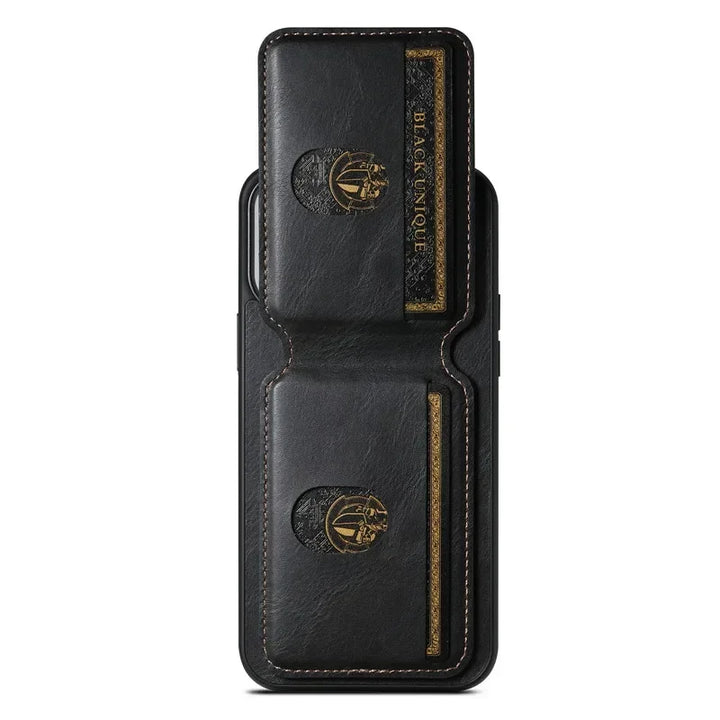 LeatherLux Wallet Case for iPhone - DOKUTRONIX