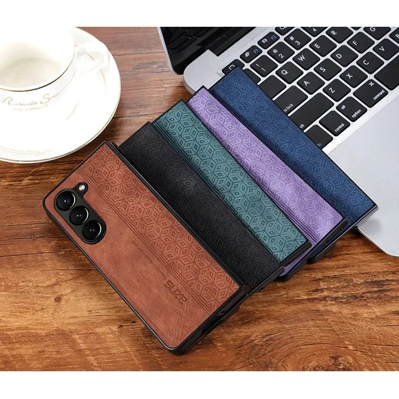 Elegance PU Leather Case for Galaxy Z Fold Series - DOKUTRONIX