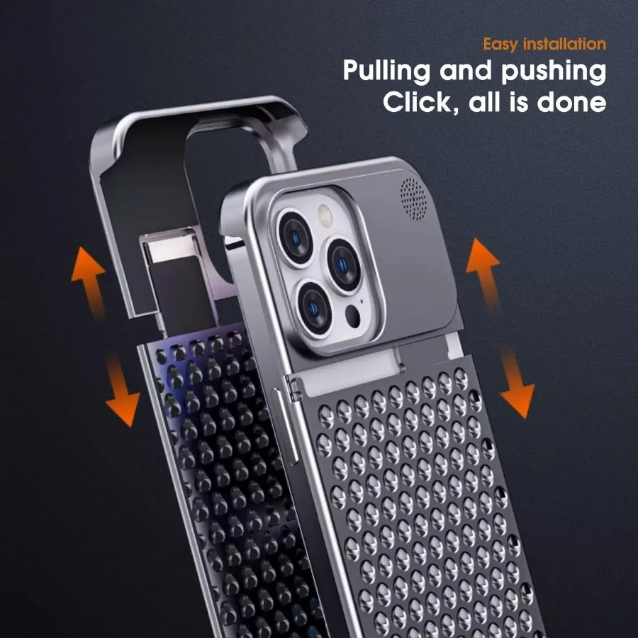 Rimless Alloy Aroma Case for iPhone - DOKUTRONIX