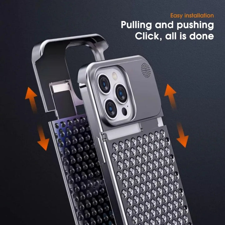 Rimless Alloy Aroma Case for iPhone - DOKUTRONIX