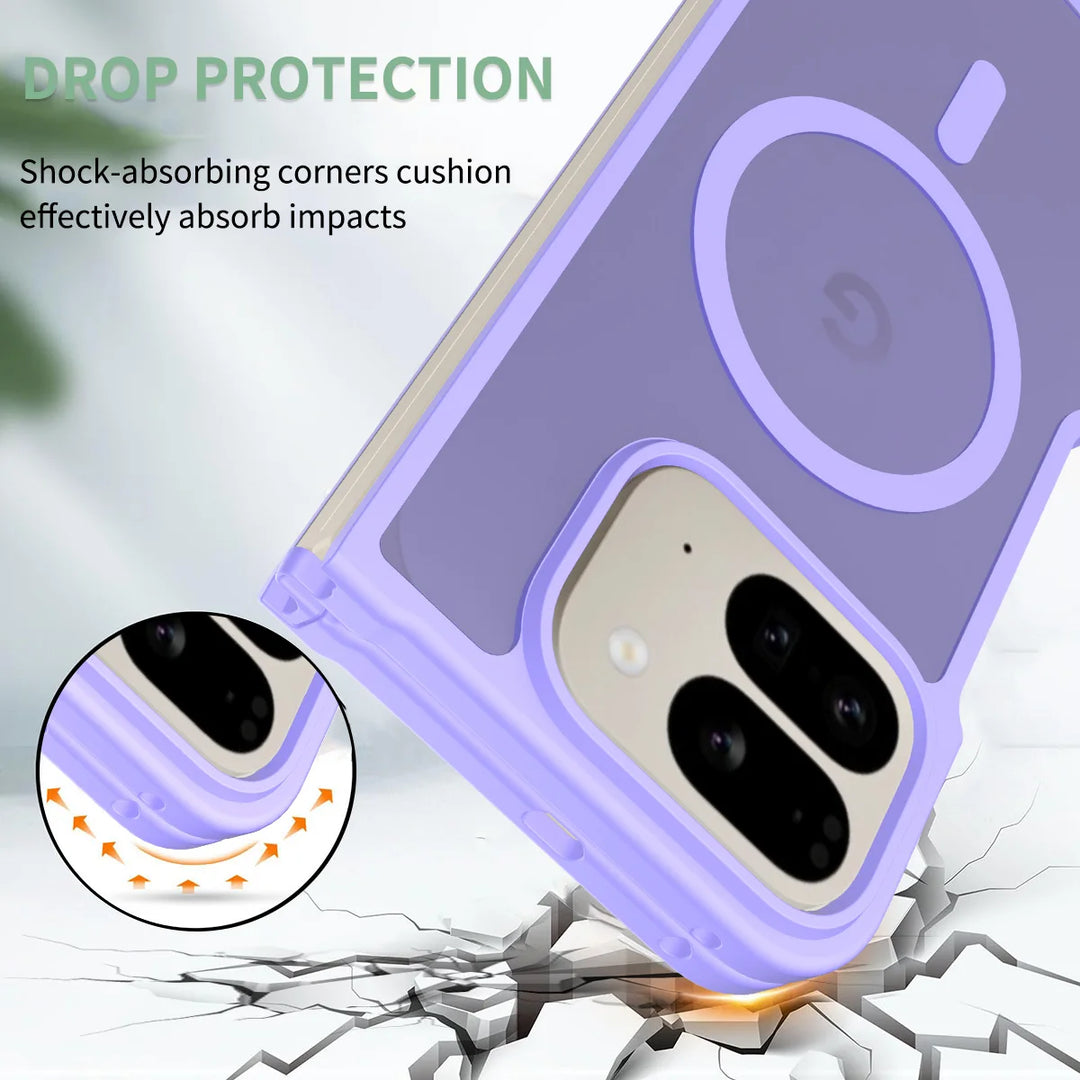 For Google Pixel 10 Pro Fold Case  Luxury Skin-Touch Matte Magnetic Magsafe Cover For Pixel 10 Pro Fold Wireless Charging Funda - DOKUTRONIX