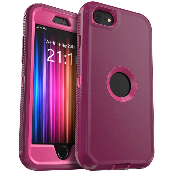 Rugged Armor Red Case for iPhone SE 3/2 (2020/2022) - DOKUTRONIX