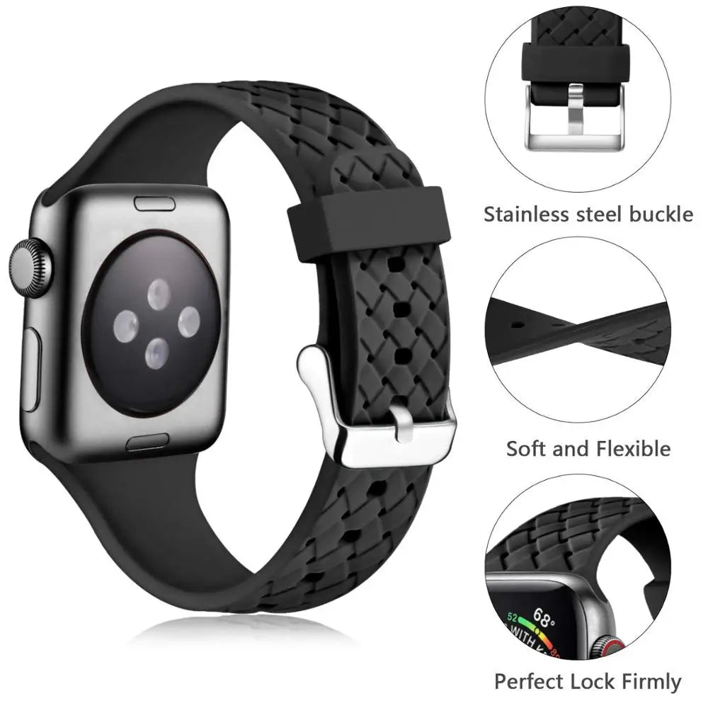 iWatch Woven Strap - 44mm 40mm 45mm 41mm 42mm 38mm - DOKUTRONIX