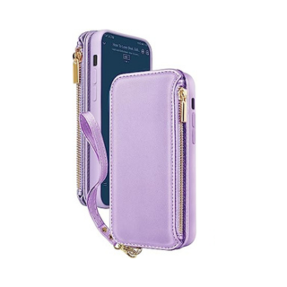 iPhone 13 Pro Max Zipper Case with 2-in-1 Wallet - Magnetic Detachable, RFID Card Protection