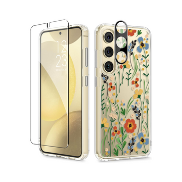 GVIEWIN Samsung Galaxy S24 Plus Case - Blooming Flowerets
