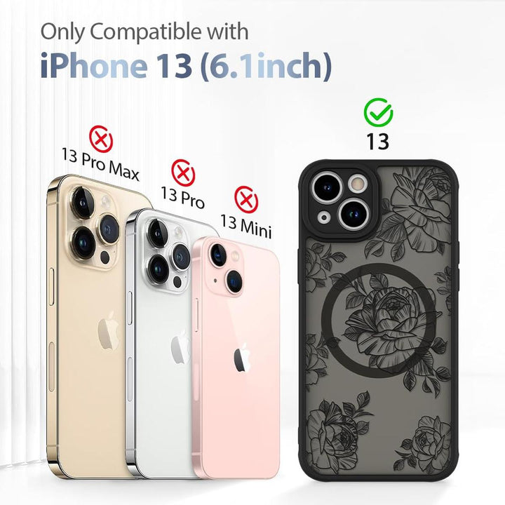 AIGOMARA Floral MagSafe iPhone 15 Pro Max Case - DOKUTRONIX