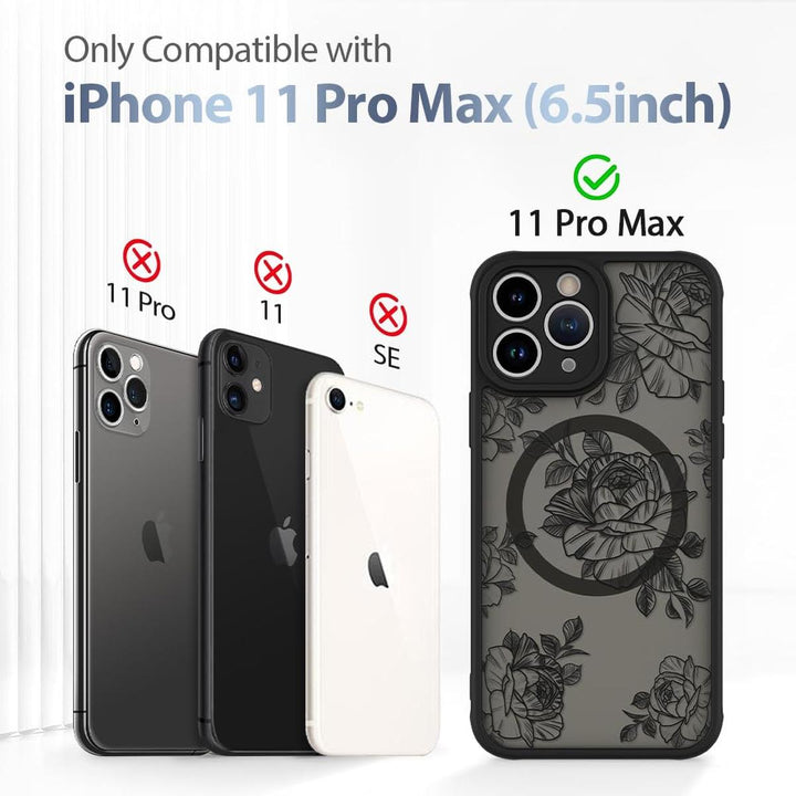 AIGOMARA Floral MagSafe iPhone 15 Pro Max Case - DOKUTRONIX