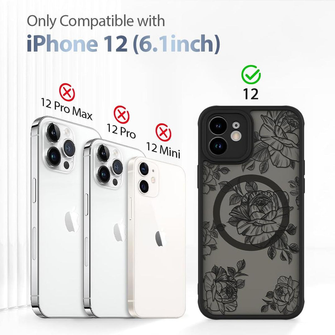 AIGOMARA Floral MagSafe iPhone 15 Pro Max Case - DOKUTRONIX