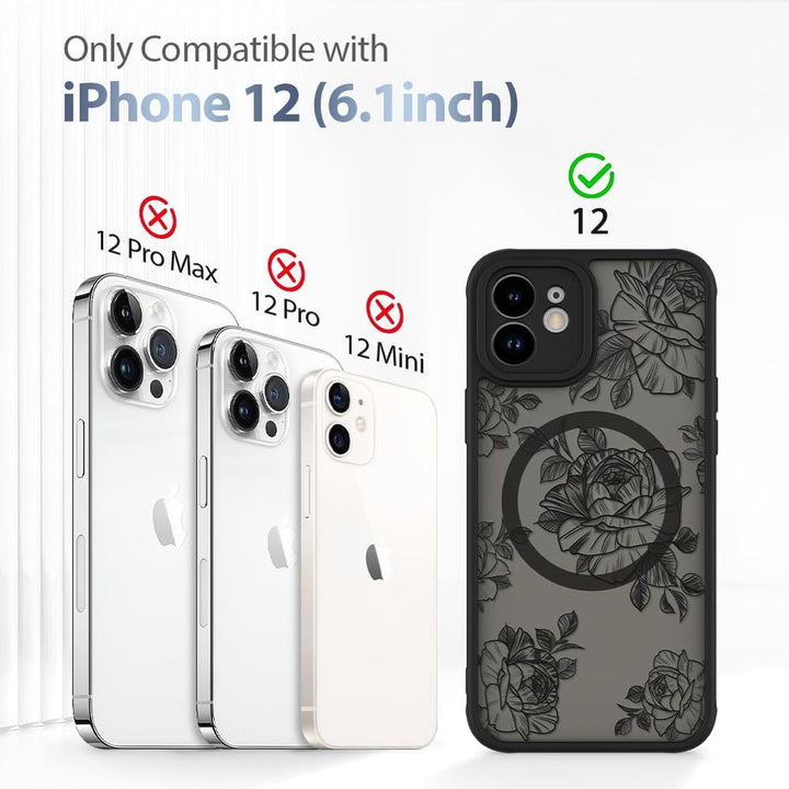 AIGOMARA Floral MagSafe iPhone 15 Pro Max Case - DOKUTRONIX