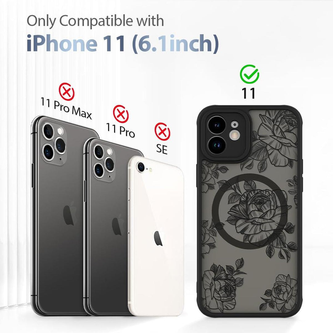 AIGOMARA Floral MagSafe iPhone 15 Pro Max Case - DOKUTRONIX