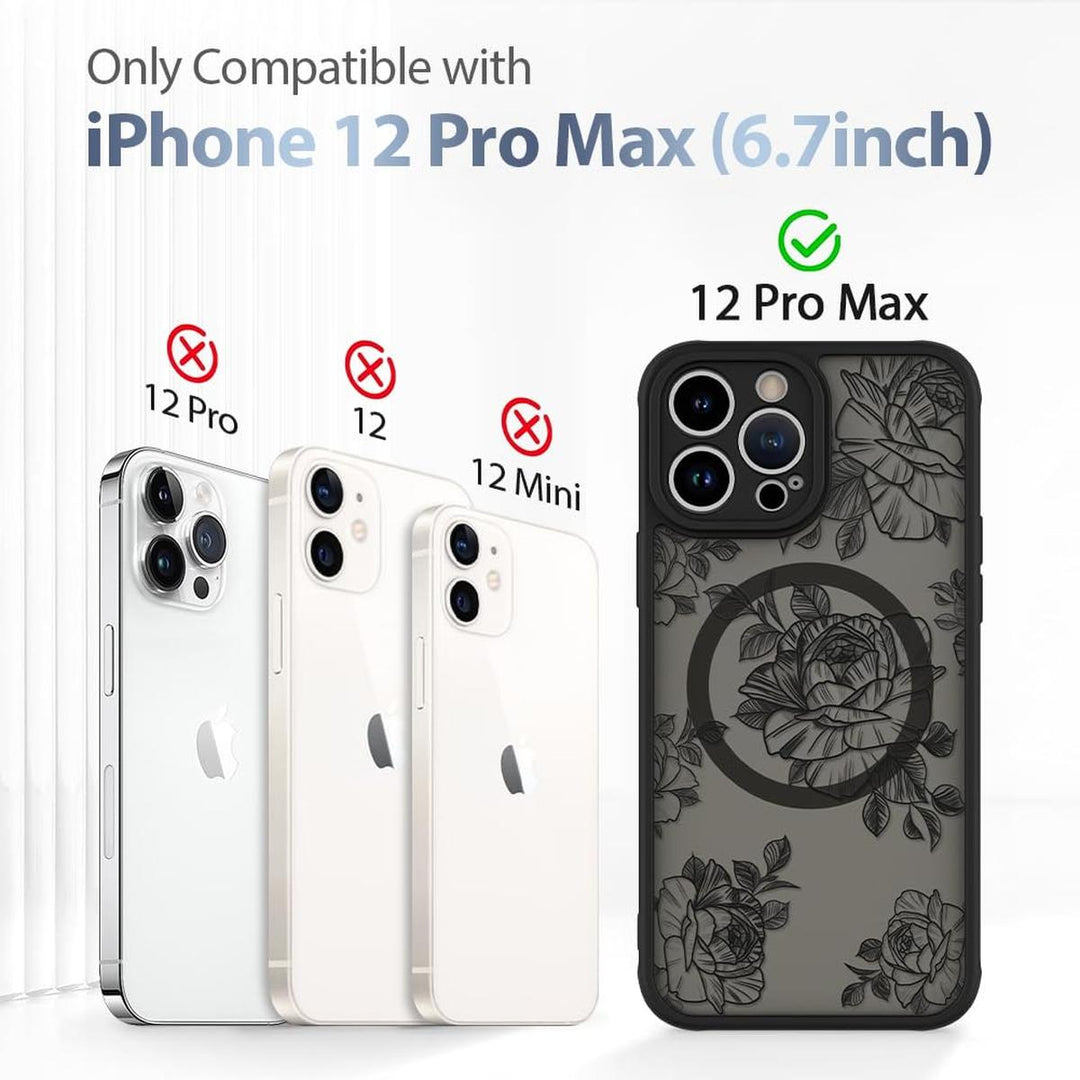 AIGOMARA Floral MagSafe iPhone 15 Pro Max Case - DOKUTRONIX