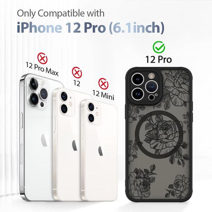 AIGOMARA Floral MagSafe iPhone 15 Pro Max Case - DOKUTRONIX