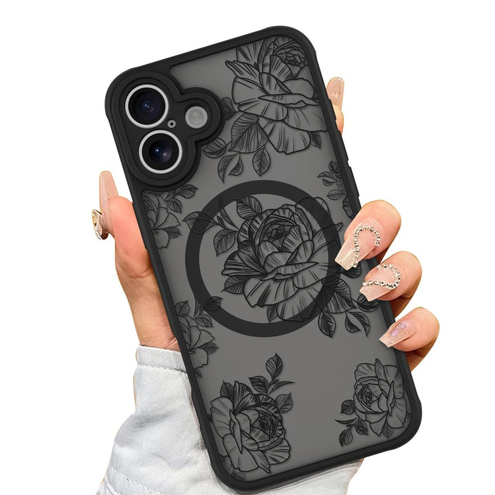 AIGOMARA Floral MagSafe iPhone 15 Pro Max Case - DOKUTRONIX