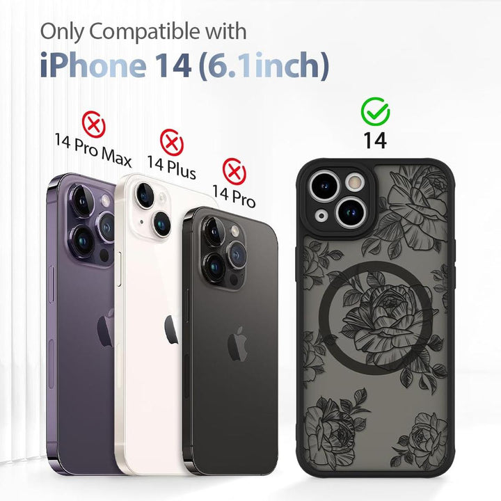 AIGOMARA Floral MagSafe iPhone 15 Pro Max Case - DOKUTRONIX