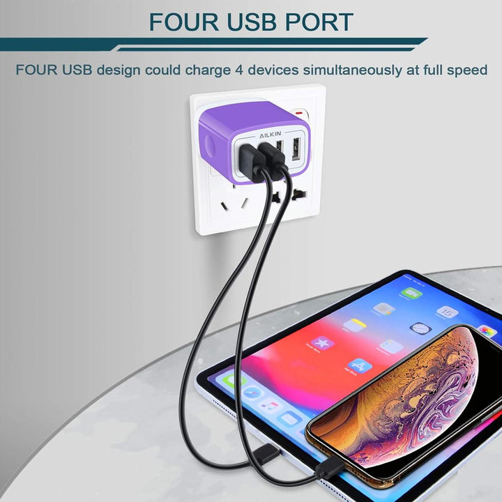 PowerUP 4X USB Wall Charger - DOKUTRONIX