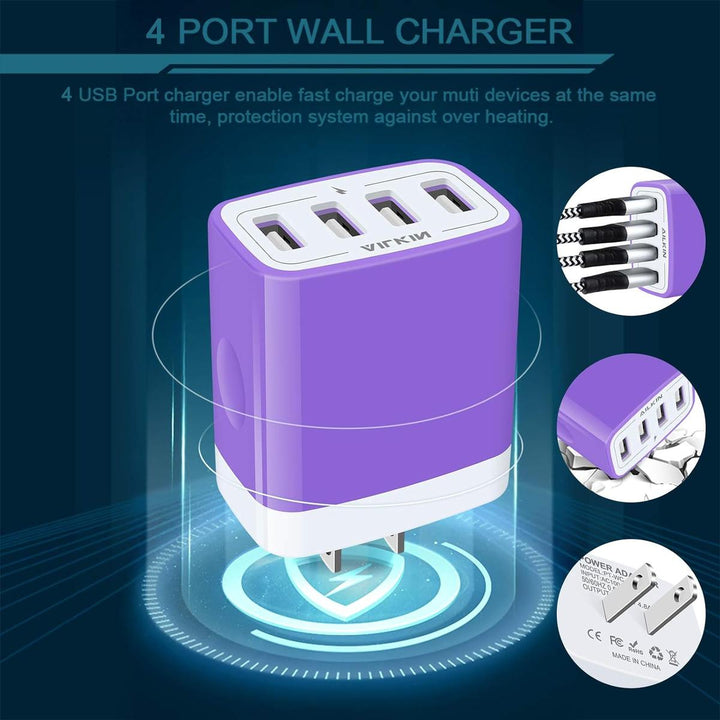 PowerUP 4X USB Wall Charger - DOKUTRONIX