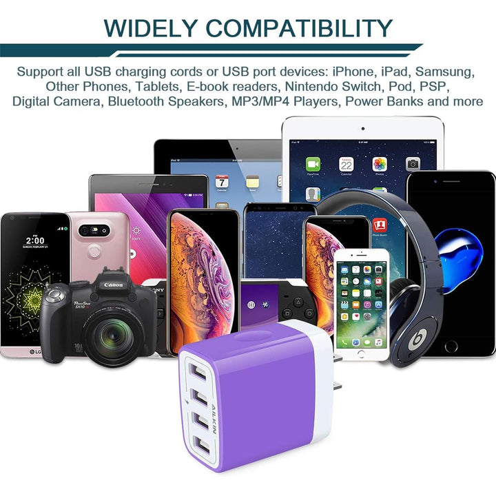 PowerUP 4X USB Wall Charger - DOKUTRONIX