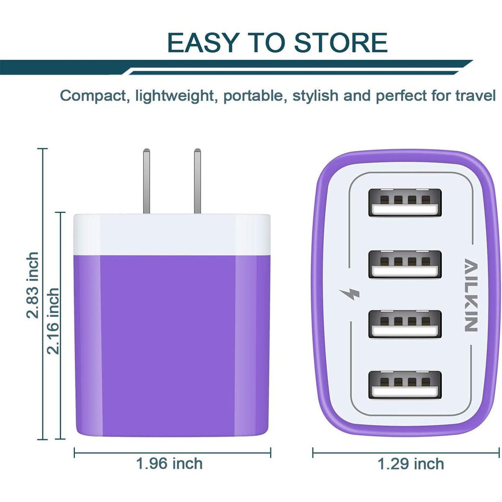 PowerUP 4X USB Wall Charger - DOKUTRONIX