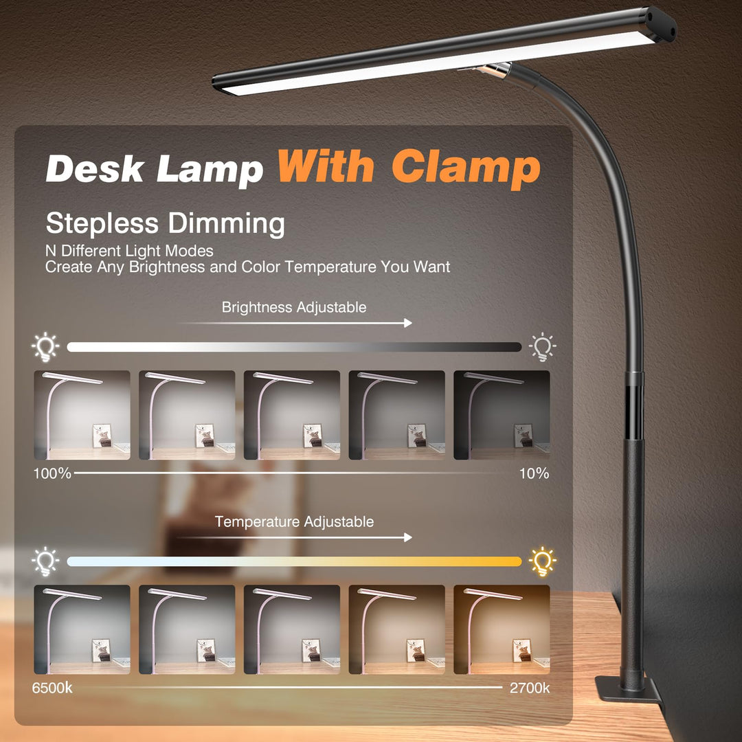 Airlonv FlexiGlow LED Desk Lamp - Eye-Caring Light - DOKUTRONIX