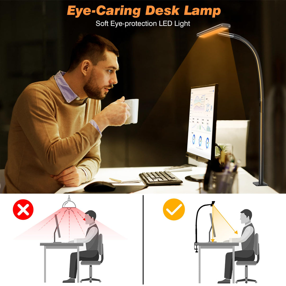 Airlonv FlexiGlow LED Desk Lamp - Eye-Caring Light - DOKUTRONIX