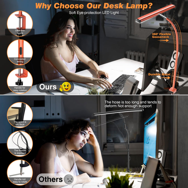 Airlonv FlexiGlow LED Desk Lamp - Eye-Caring Light - DOKUTRONIX