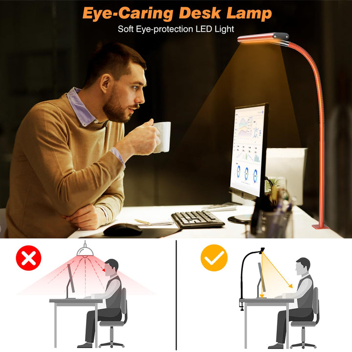Airlonv FlexiGlow LED Desk Lamp - Eye-Caring Light - DOKUTRONIX