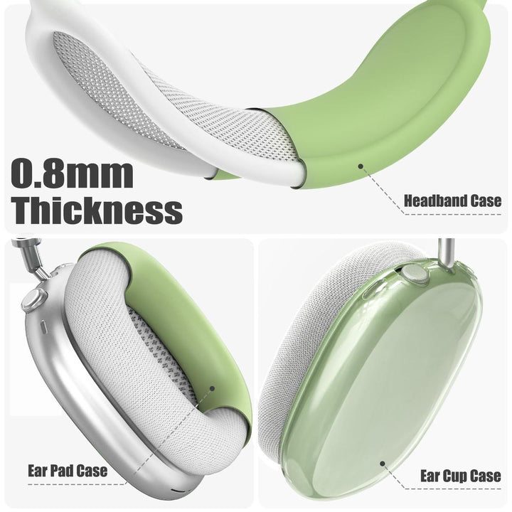 AirPod Max 3-in-1 Clear Pink Protection Set - DOKUTRONIX