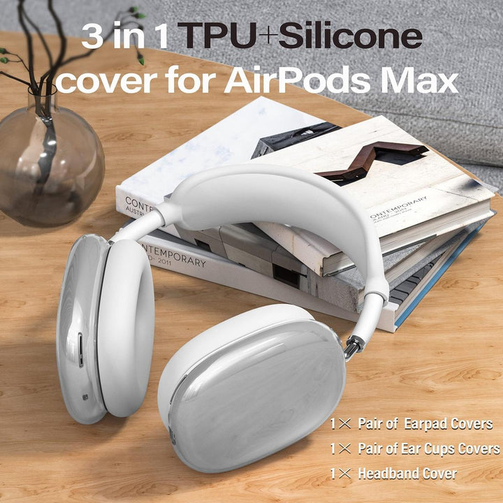 AirPod Max 3-in-1 Clear Pink Protection Set - DOKUTRONIX