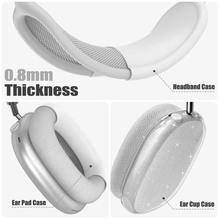 AirPod Max 3-in-1 Clear Pink Protection Set - DOKUTRONIX