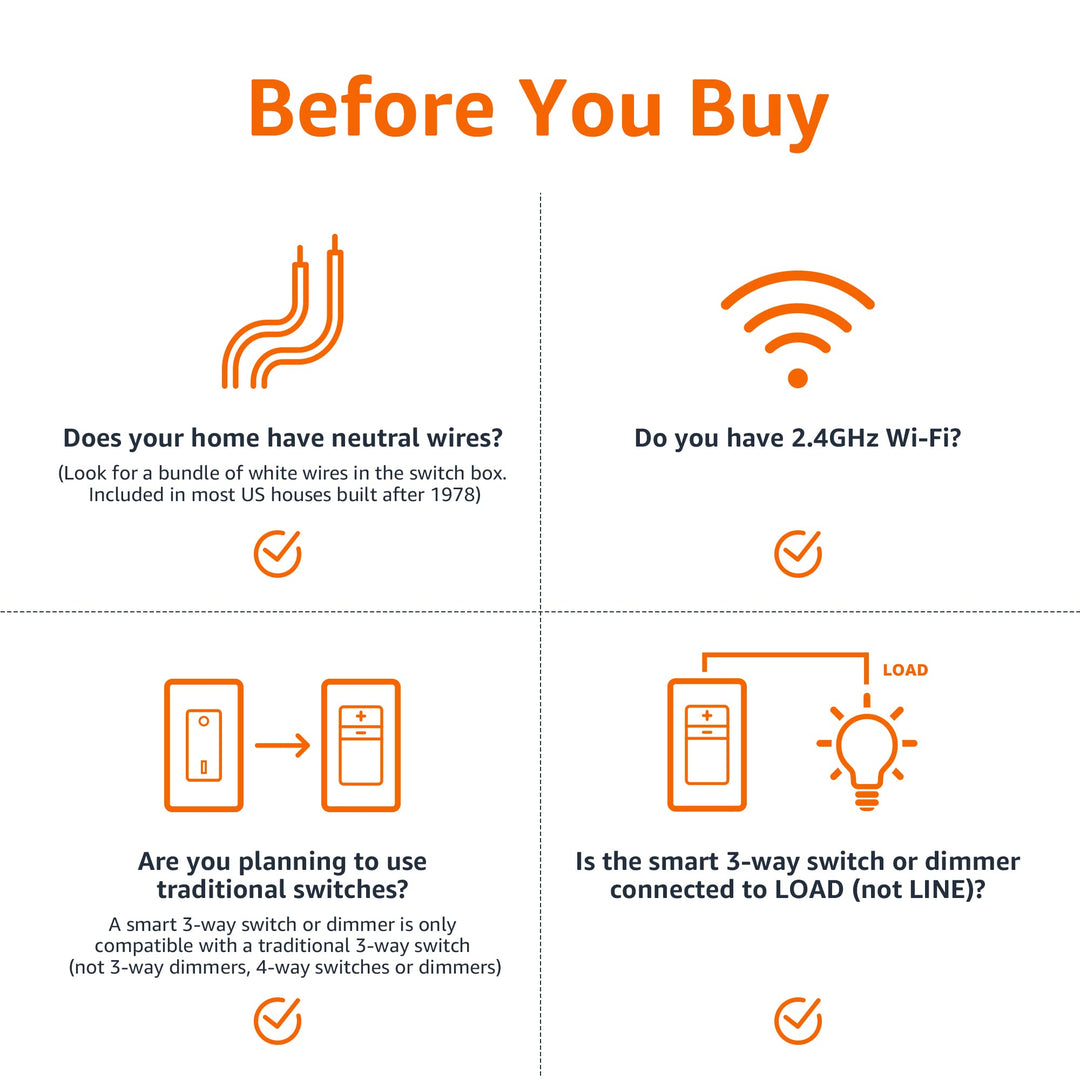 Amazon Basics Smart Switch, Single Pole, Works with Alexa Only, 2.4 GHz Wi-Fi, No Hub Required, White - DOKUTRONIX