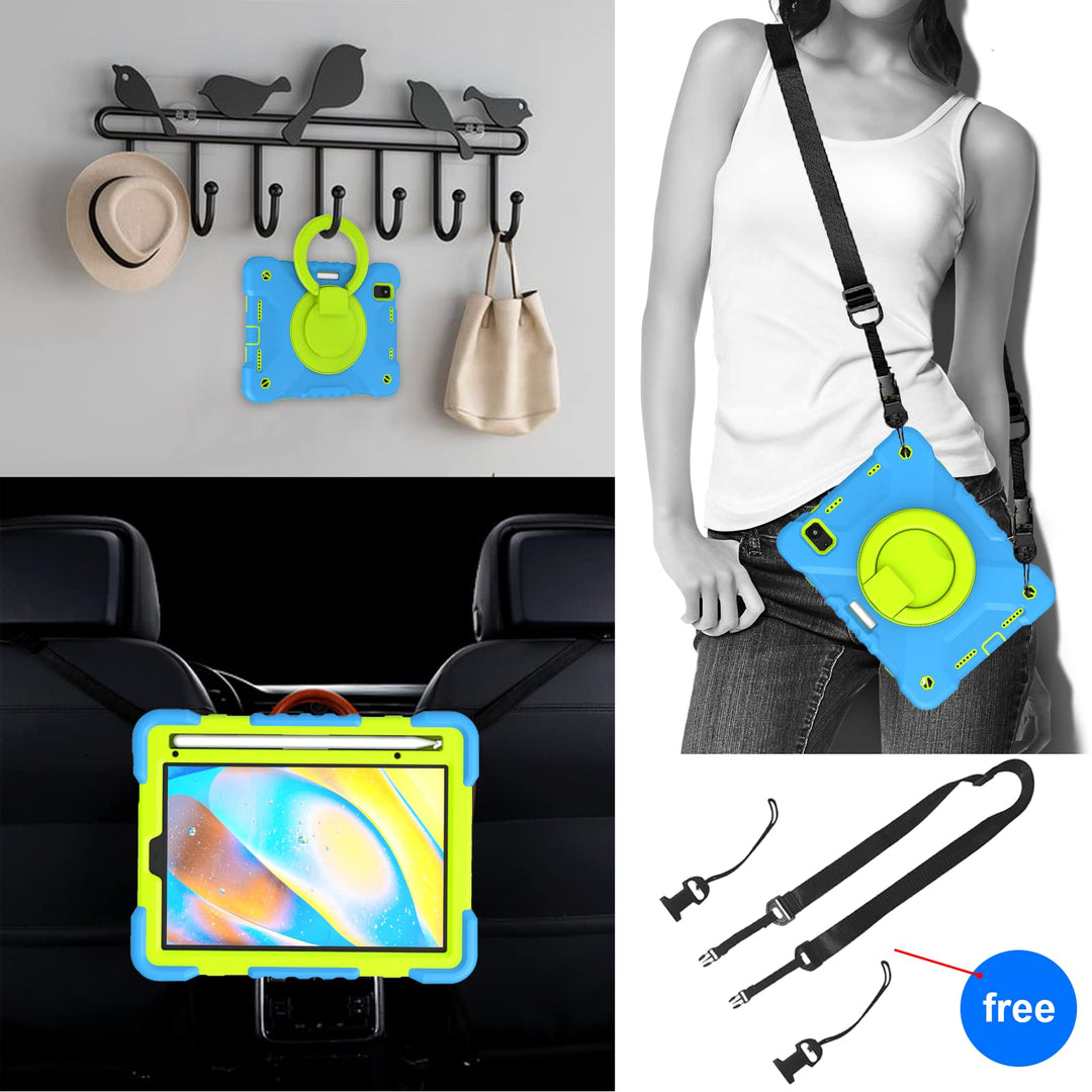 Andnary 360° iPad Mini Case - Blue & Green - DOKUTRONIX
