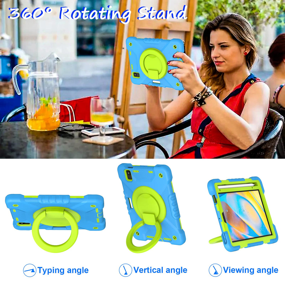 Andnary 360° iPad Mini Case - Blue & Green - DOKUTRONIX