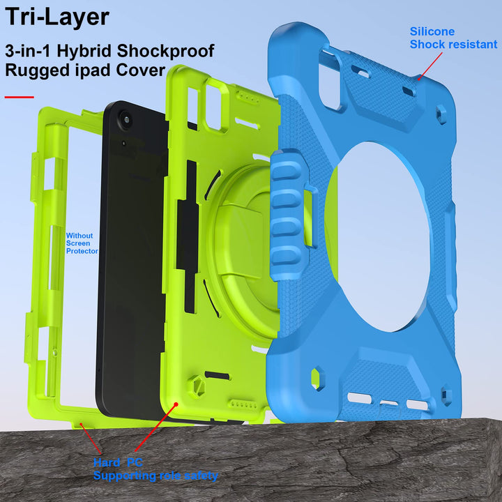Andnary 360° iPad Mini Case - Blue & Green - DOKUTRONIX