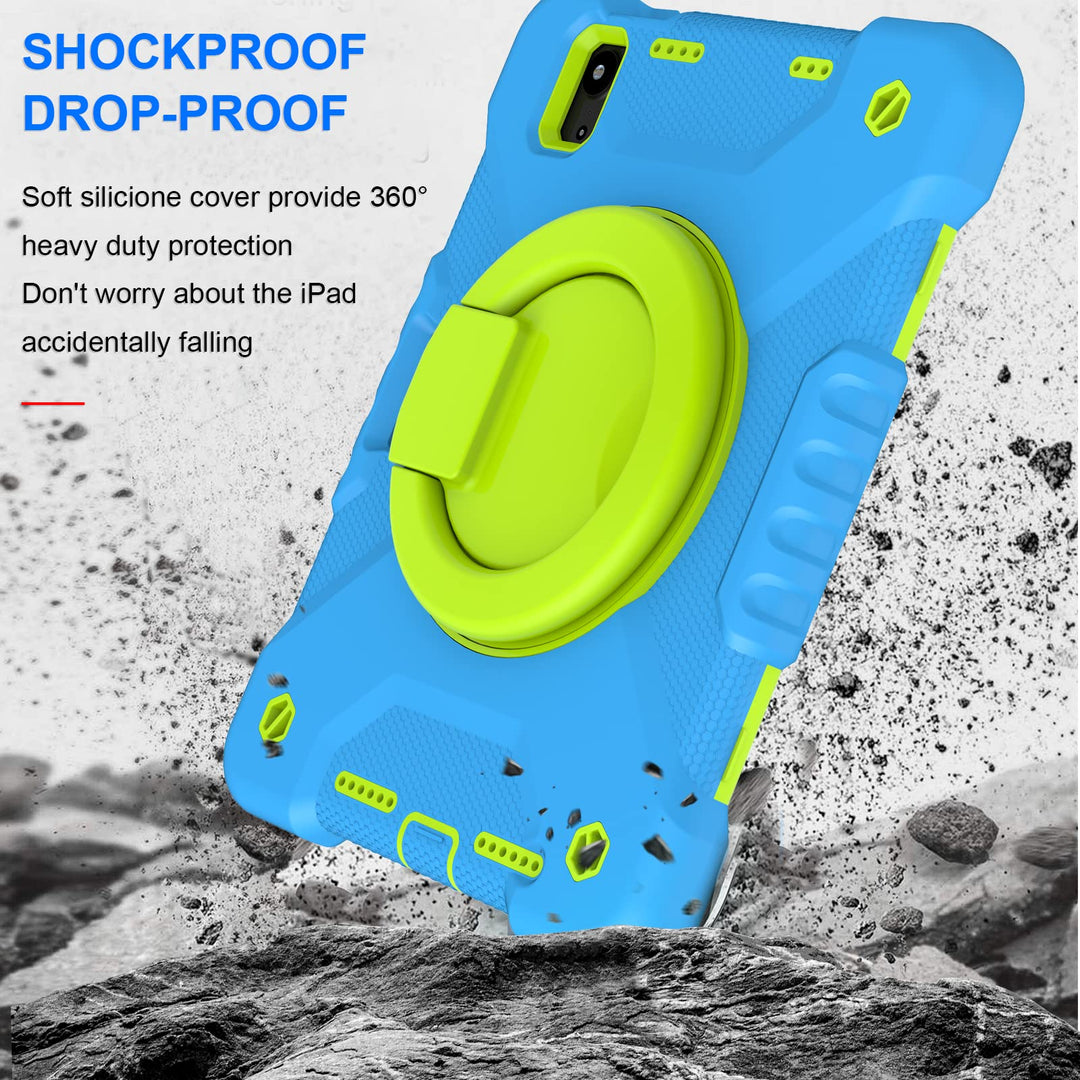 Andnary 360° iPad Mini Case - Blue & Green - DOKUTRONIX