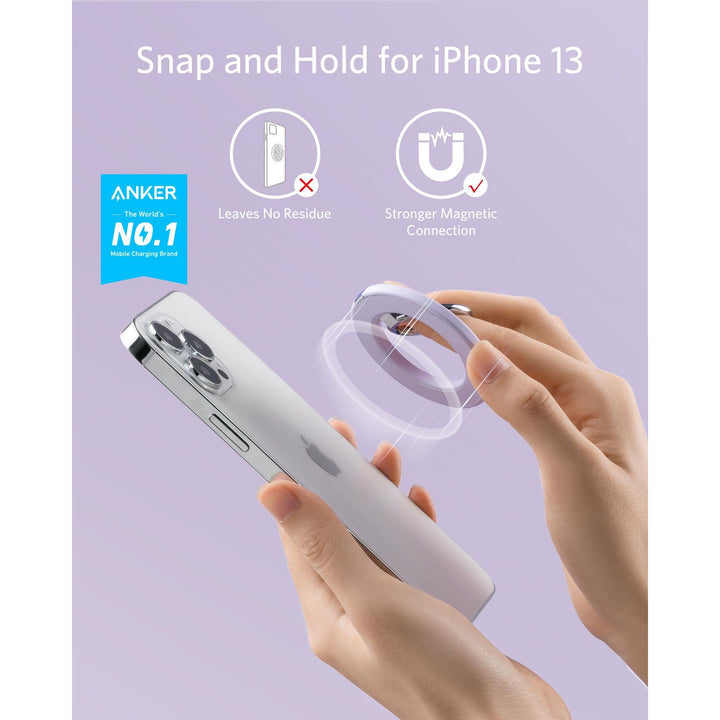 Anker MagGo Grip: Magnetic Ring & Kickstand for iPhone - DOKUTRONIX