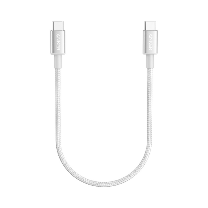 Anker 1ft Silver USB-C Fast Charge Cable 60W - DOKUTRONIX